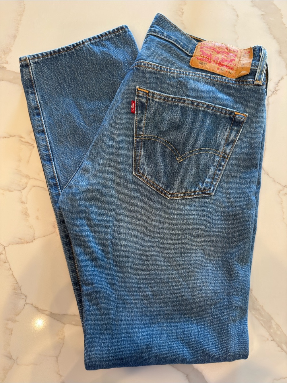 Levi’s 501 Original Fit Jeans Men’s 33x32 Medium Wash Straight Leg Denim